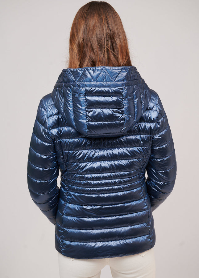 Women's short down jacket HALLEY Azul