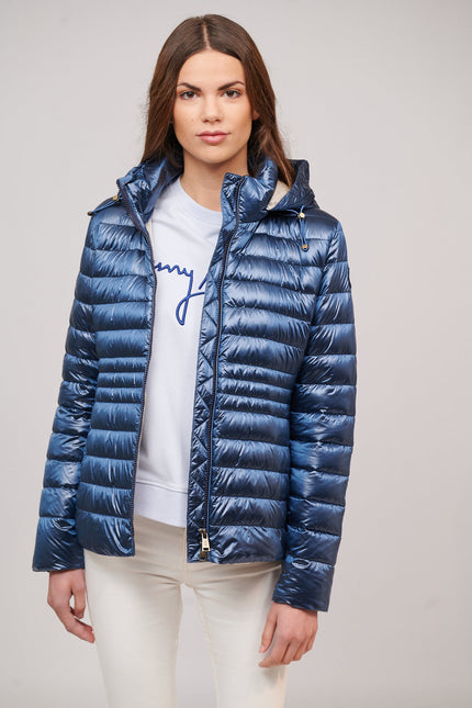 Women's short down jacket HALLEY Azul