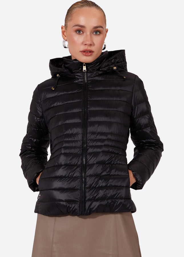 Women's short down jacket HALLEY Black