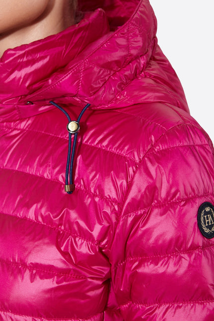 Women's short down jacket HALLEY Cardinal Pink