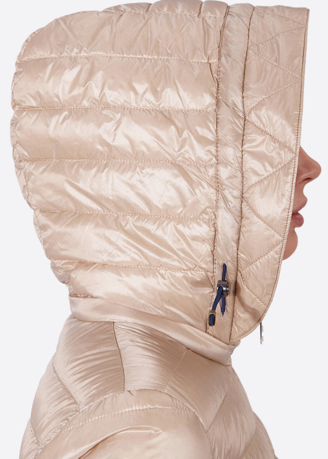 Women's short down jacket HALLEY Champagne