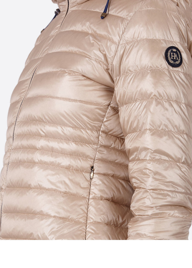 Women's short down jacket HALLEY Champagne