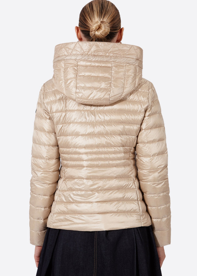 Women's short down jacket HALLEY Champagne