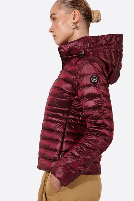 Women's short down jacket HALLEY Dark Purple