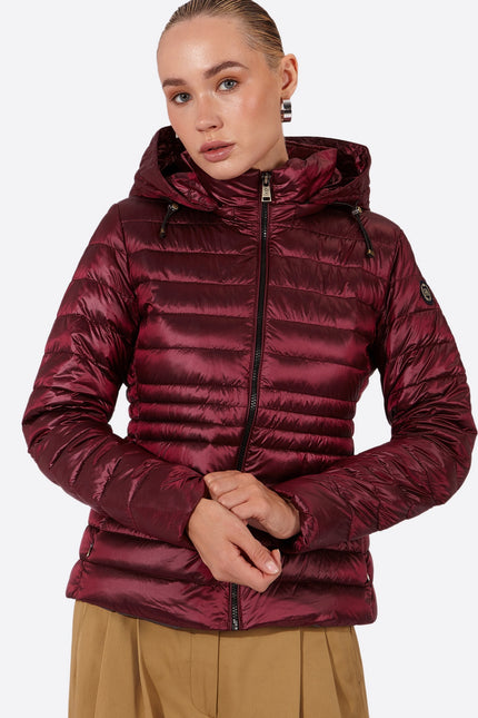 Women's short down jacket HALLEY Dark Purple