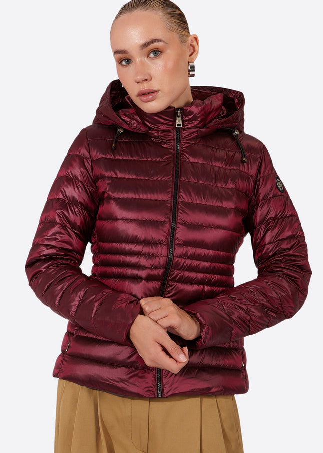 Women's short down jacket HALLEY Dark Purple