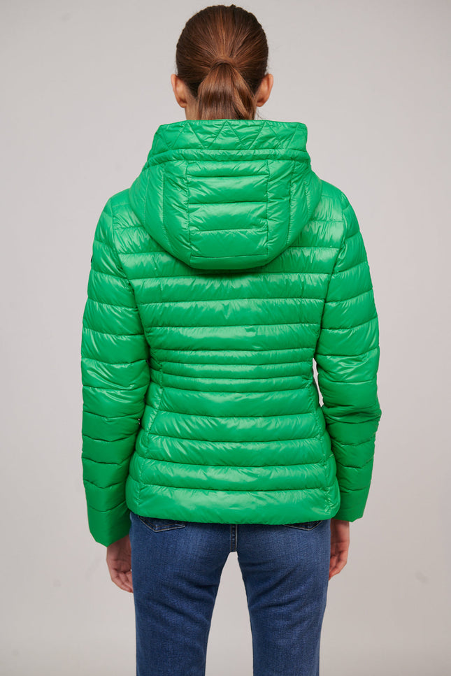 Women's short down jacket HALLEY GREEN