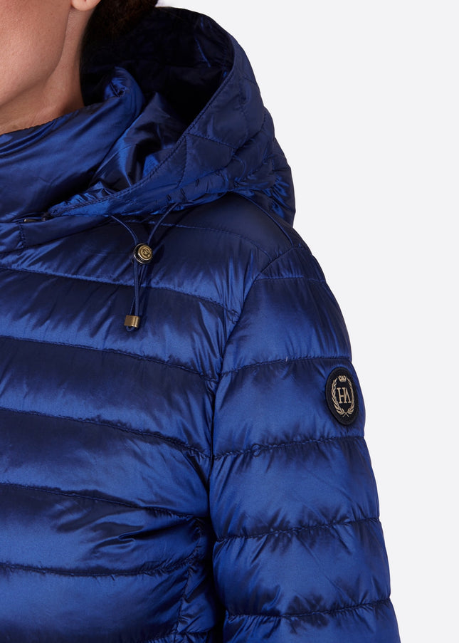 Women's short down jacket HALLEY Klein Blue