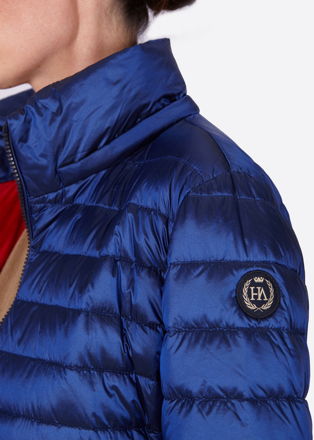 Women's short down jacket HALLEY Klein Blue