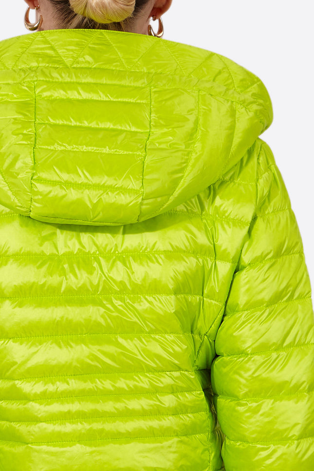 Women's short down jacket HALLEY LIME