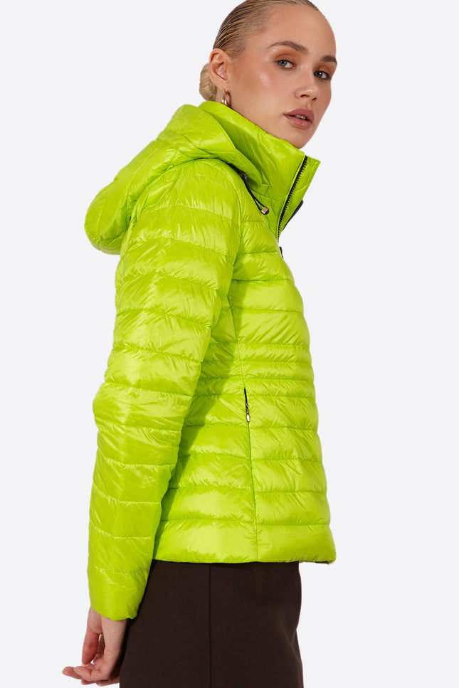 Women's short down jacket HALLEY LIME