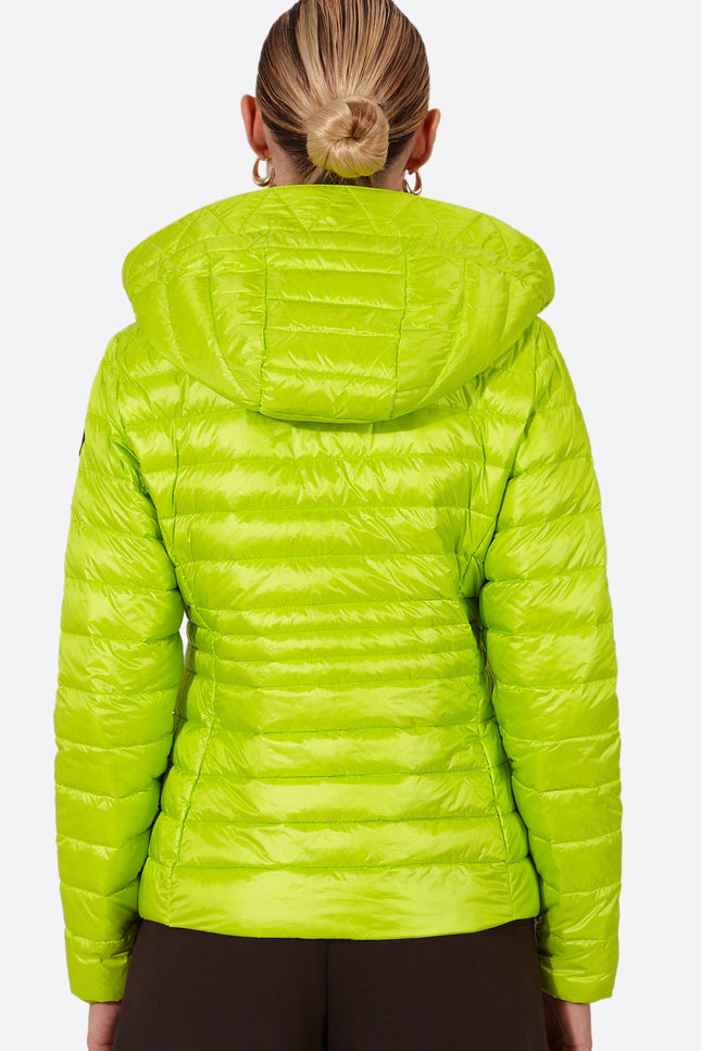 Women's short down jacket HALLEY LIME