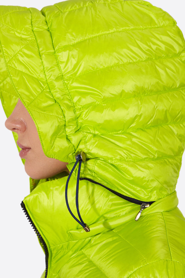 Women's short down jacket HALLEY LIME