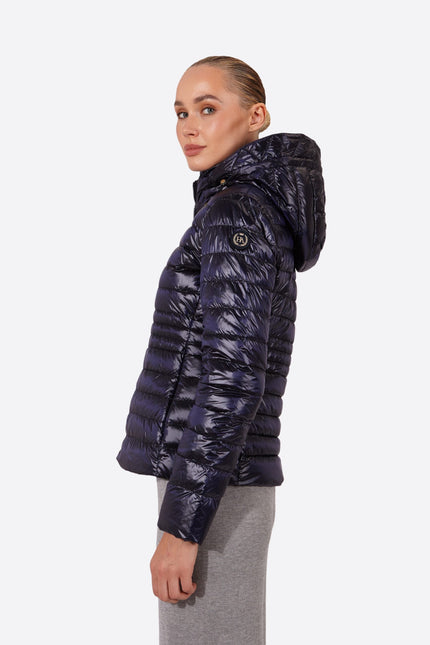 Women's short down jacket HALLEY Navy