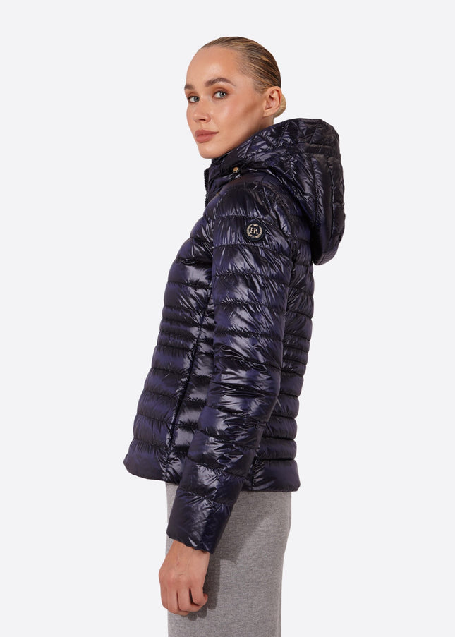 Women's short down jacket HALLEY Navy