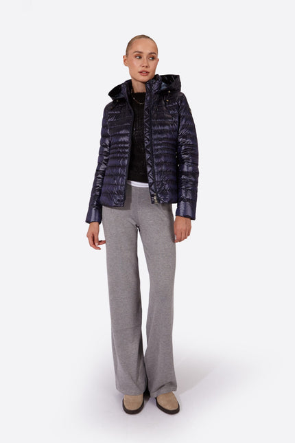 Women's short down jacket HALLEY Navy