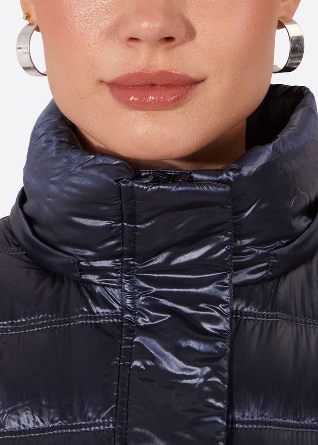 Women's short down jacket HALLEY Navy