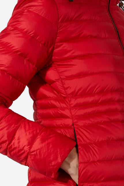 Women's short down jacket HALLEY Red