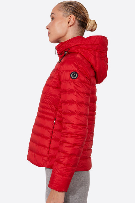 Women's short down jacket HALLEY Red