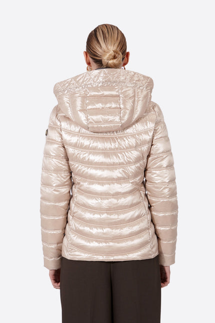 Women's short down jacket ROSALIA Champagne