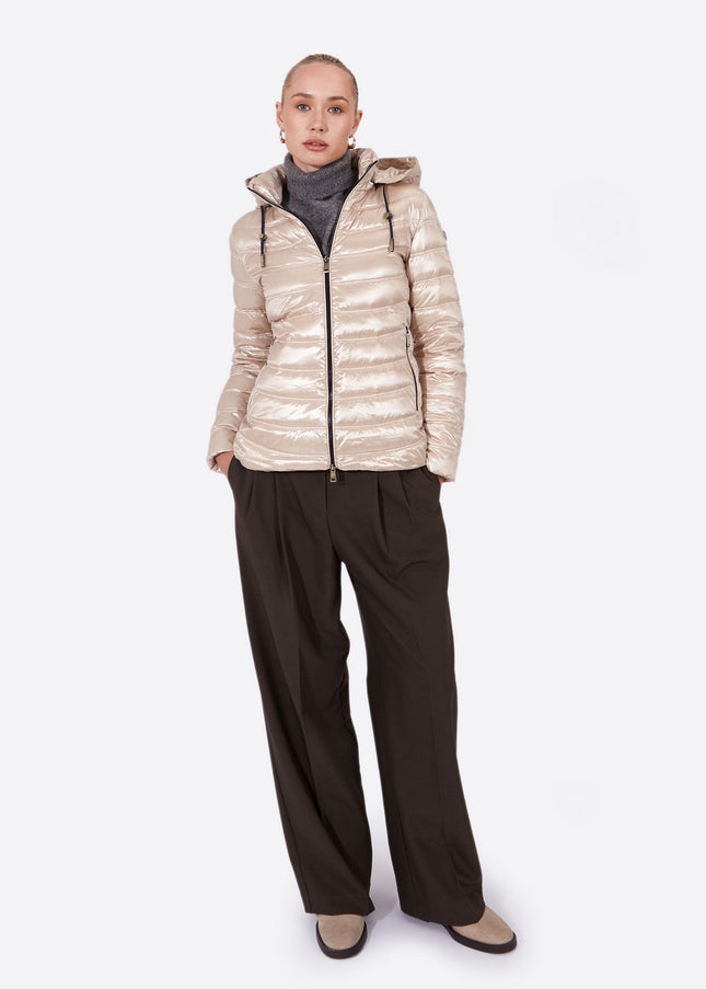 Women's short down jacket ROSALIA Champagne