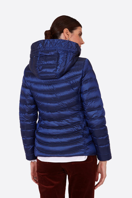 Women's short down jacket ROSALIA Klein Blue