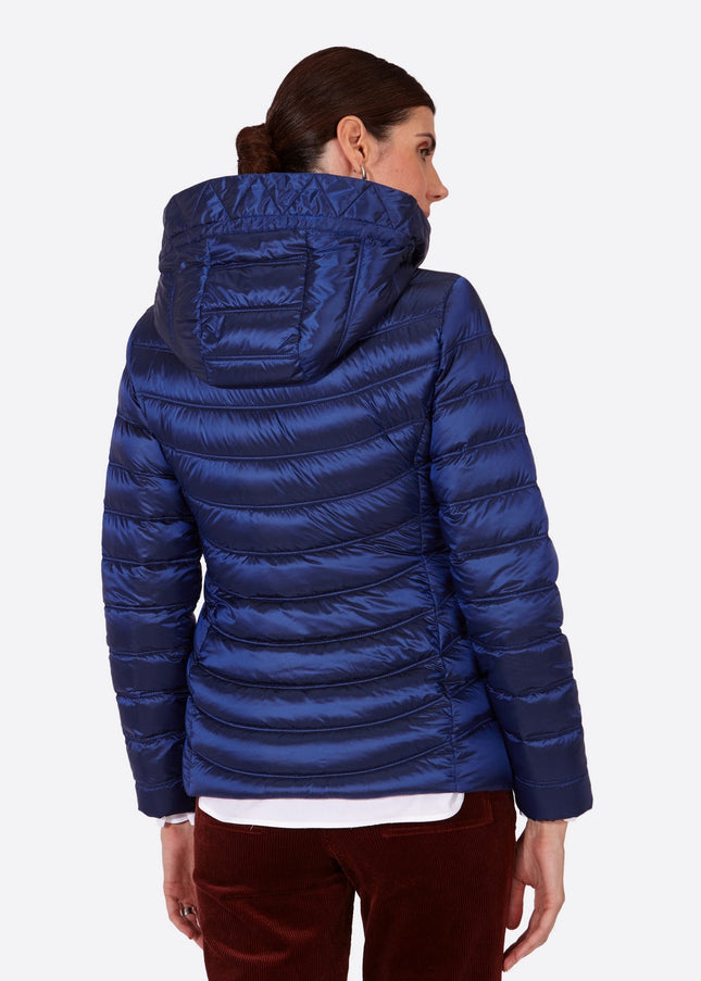 Women's short down jacket ROSALIA Klein Blue