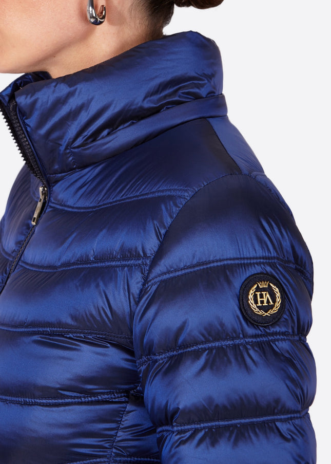 Women's short down jacket ROSALIA Klein Blue