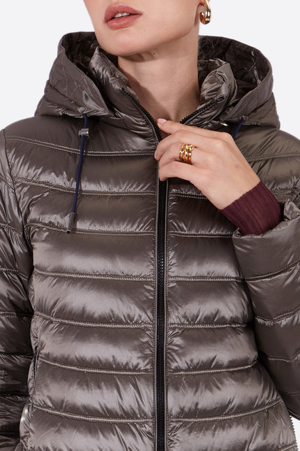 Women's short down jacket ROSALIA Mink