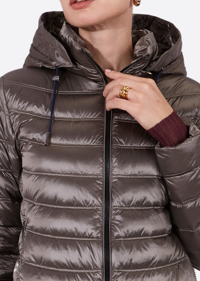 Women's short down jacket ROSALIA Mink