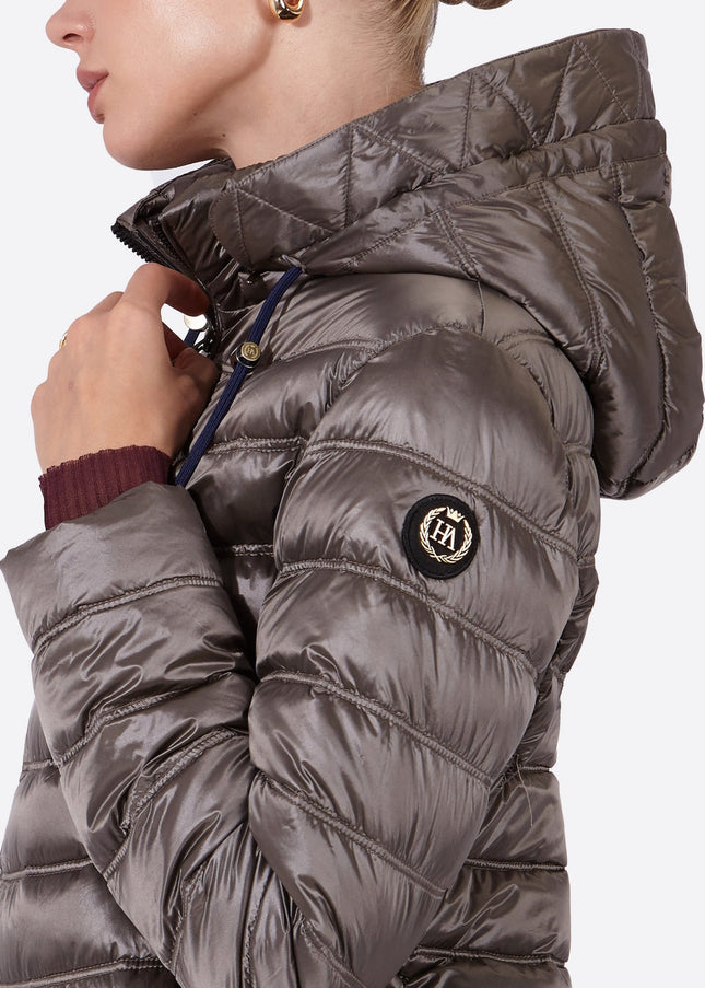 Women's short down jacket ROSALIA Mink