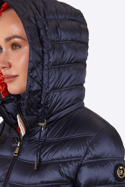 Women's short down jacket ROSALIA Navy