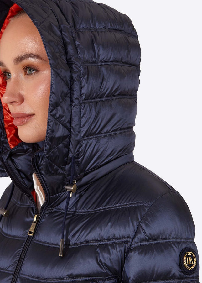 Women's short down jacket ROSALIA Navy