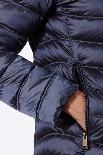 Women's short down jacket ROSALIA Navy