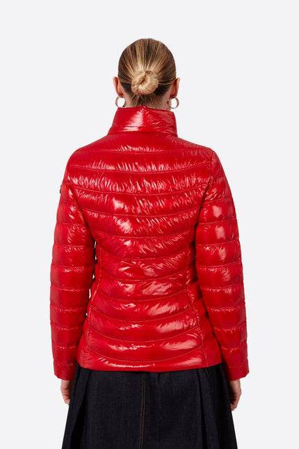 Women's short down jacket ROSALIA Red/c