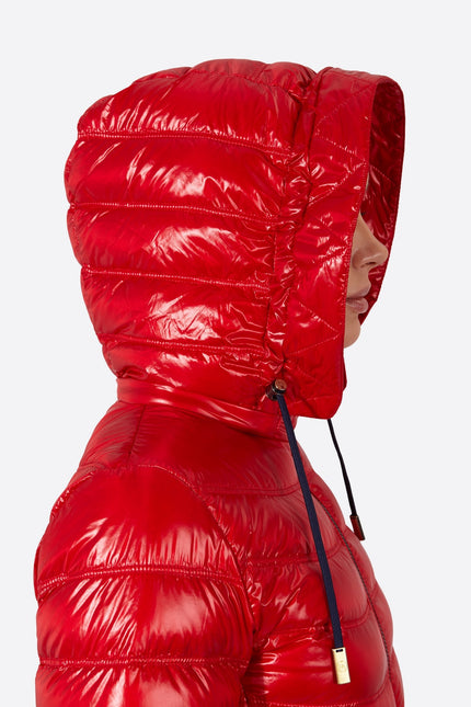 Women's short down jacket ROSALIA Red/c