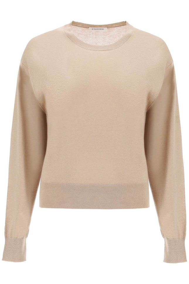 Wool And Silk Blend Pullover Sweater By - Beige