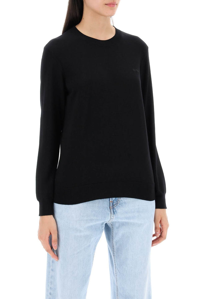 Wool Crewneck Pullover - Black