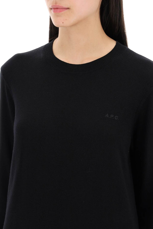 Wool Crewneck Pullover - Black