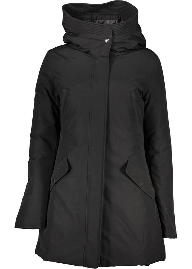 Woolrich Black Cotton Jackets & Coat