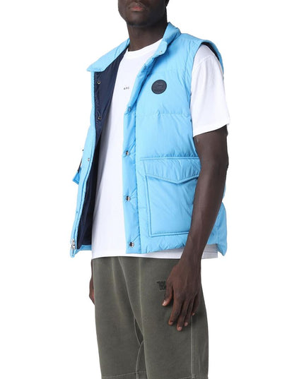 Woolrich Light Blue Polyester Vest