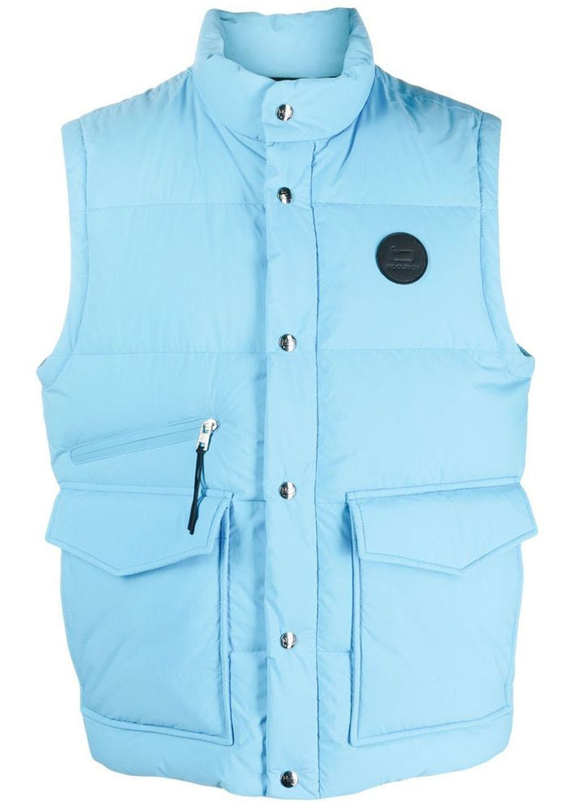 Woolrich Light Blue Polyester Vest