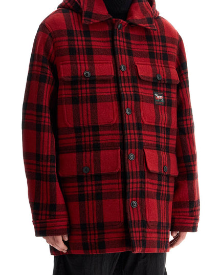 Woolrich plaid cruiser hooded jacket