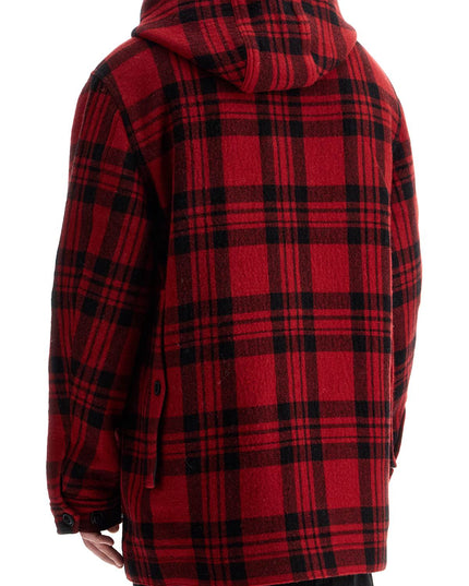 Woolrich plaid cruiser hooded jacket