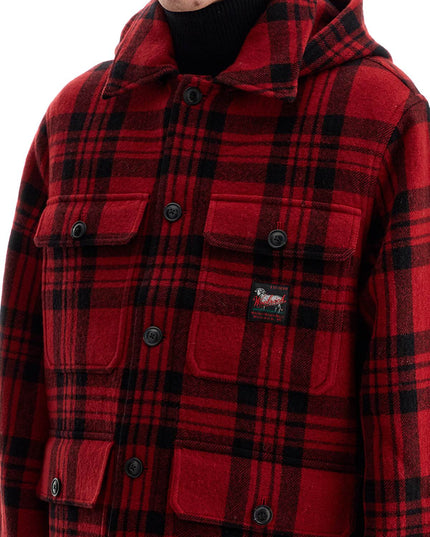 Woolrich plaid cruiser hooded jacket