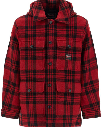 Woolrich plaid cruiser hooded jacket