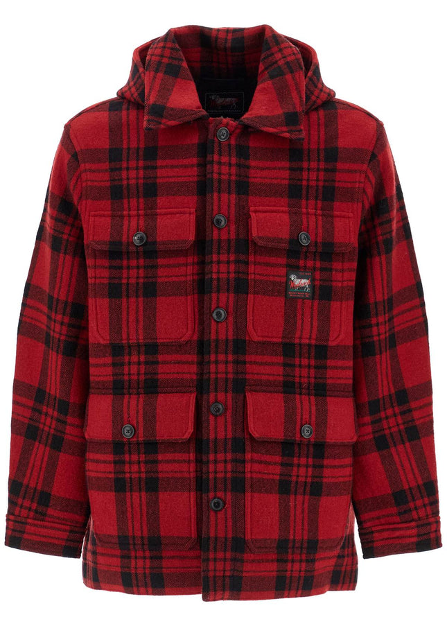 Woolrich plaid cruiser hooded jacket