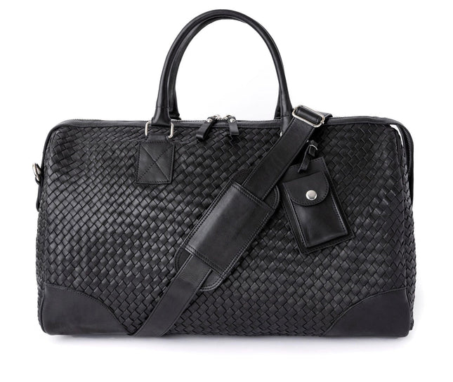 Woven Leather Duffle