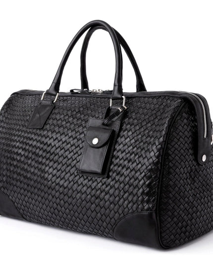 Woven Leather Duffle