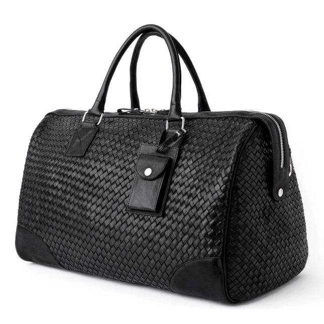 Woven Leather Duffle